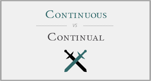 Continuous vs. Continual
