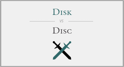Disk vs. Disc