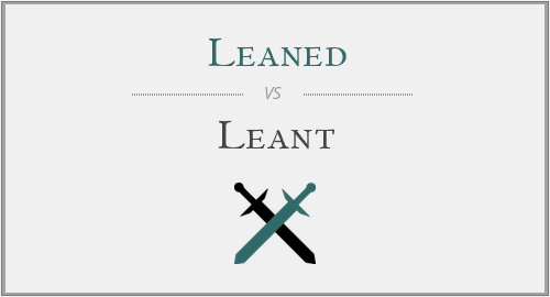 Leaned vs. Leant