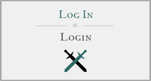 Log In vs. Login