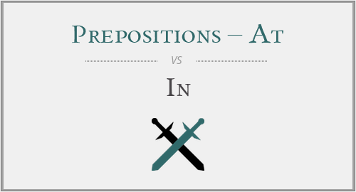 Prepositions – At vs. In vs. On