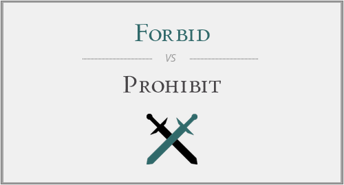 forbid vs. prohibit