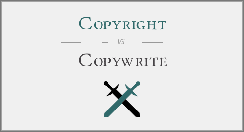 Copyright vs Copywrite