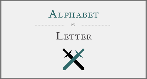 Alphabet vs. Letter