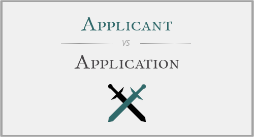 Applicant vs. Application
