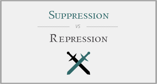 Suppression vs. Repression