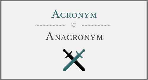 Acronym vs Anacronym